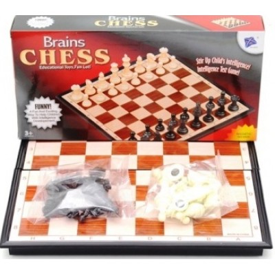 Шахматы CHESS BRANS арт,8708 магнитные пластиковые(поле31*31ф,5см)